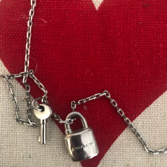 Coach Key to my Heart Necklace - Sterling Silver - Picture 3 of 3